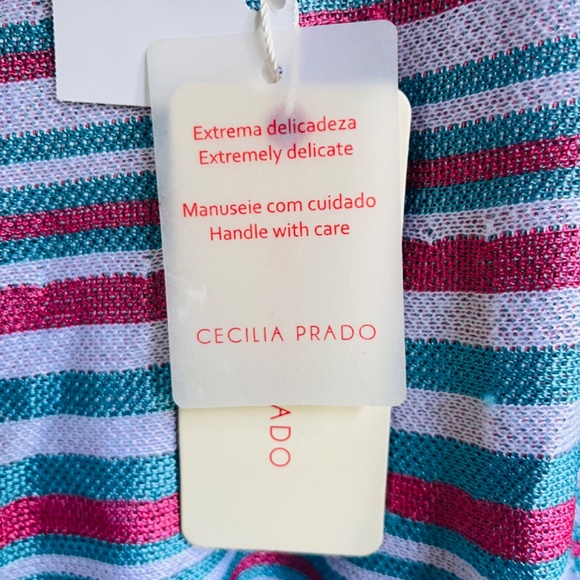 Anthropologie Cecilia Prado Knitted Midi Skirt in Striped A-Line Size M - Picture 6 of 16